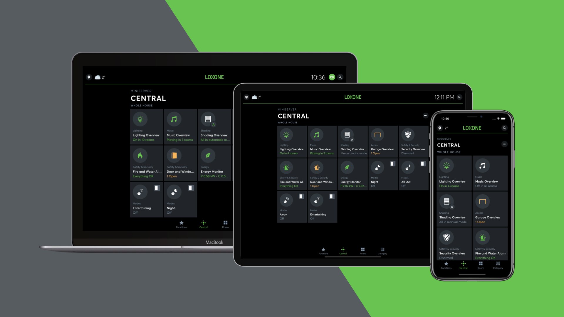 Pełna aplikacja Loxone